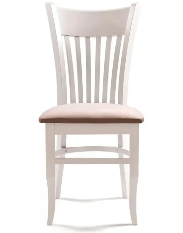 כיסא איכותי חזק ונוח בצבע לבן למטבח או לפינת האוכל
