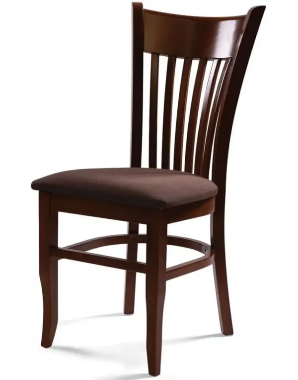 כיסא מרופד ויפה מעץ טבעי לפינת האוכל או למטבח