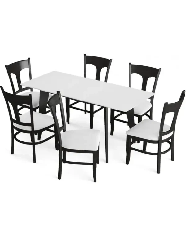 שולחן מתארך לארוחות משפחתיות בפינת האוכל