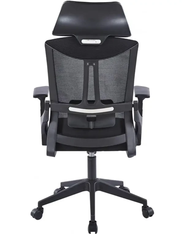 כיסא משרדי עם משענת ראש. עמיד ויציב לעבודה ממושכת מול המחשב