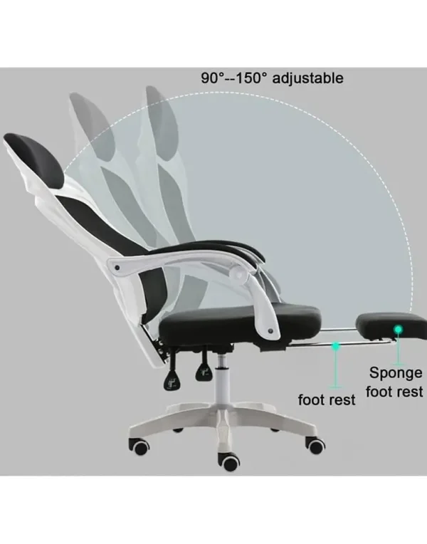 כיסא מחשב עם מנגנון נעילה רב־עוצמה למשענת