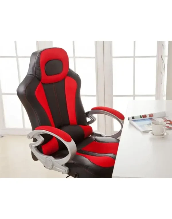 כיסא גיימינג למשרד - אדום בוהק