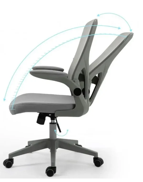 כיסא איכותי למשרד לעבודה מול המחשב עם משענת מתכווננת