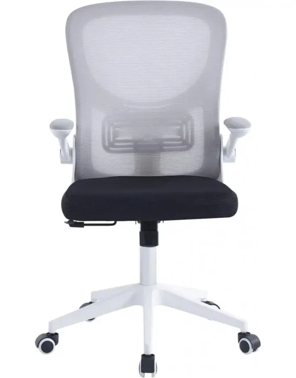 כיסא משרדי גבוה, יציב ומתכוונן בצבע אפור