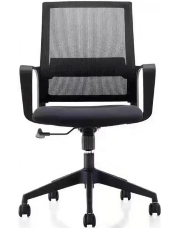 כיסא מרהיב למשרד לעבודה מול המחשב בצבע אפור־שחור
