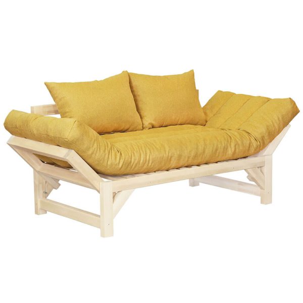 ספה מתקפלת צבע צהוב